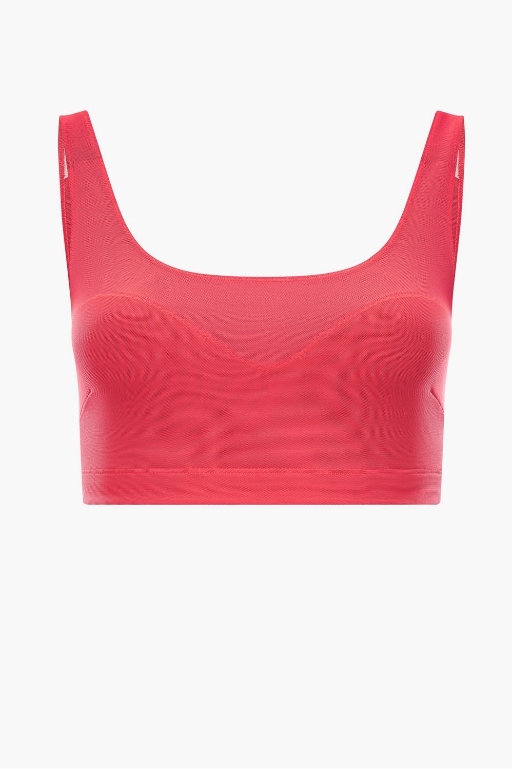 Fabletics Mesh Me Smoothing Midi Bralette Womens Neon Pussy Pink plus Size  1X