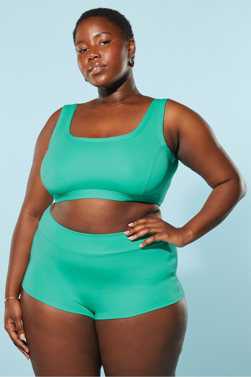 Yitty Womens 3X Body Butter Bralette Thicc Mint Green Bra Sports Fabletics