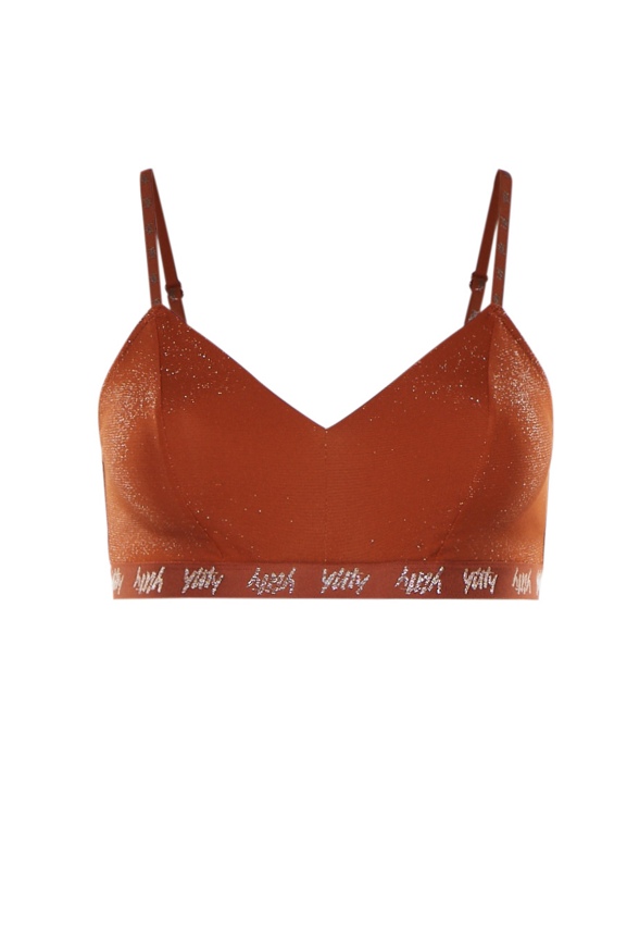 Other Stories lace bra in rust