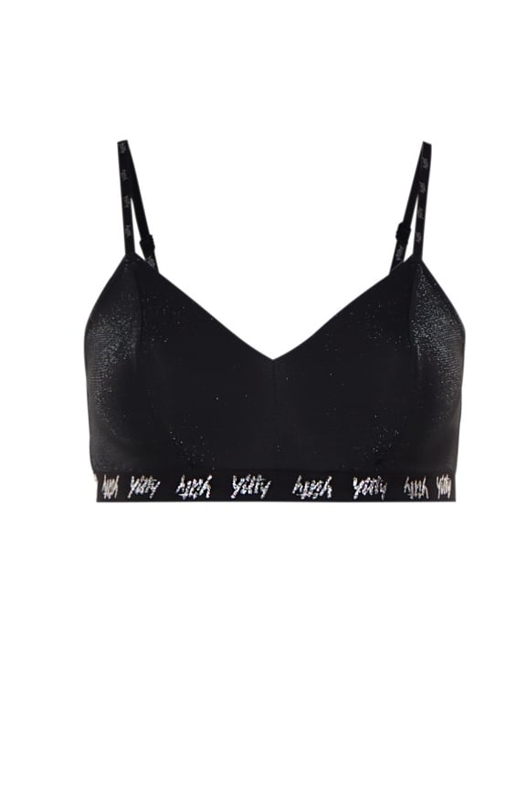 DKNY Women's Bra Size M Reg Nylon Seamless Bralette Black 