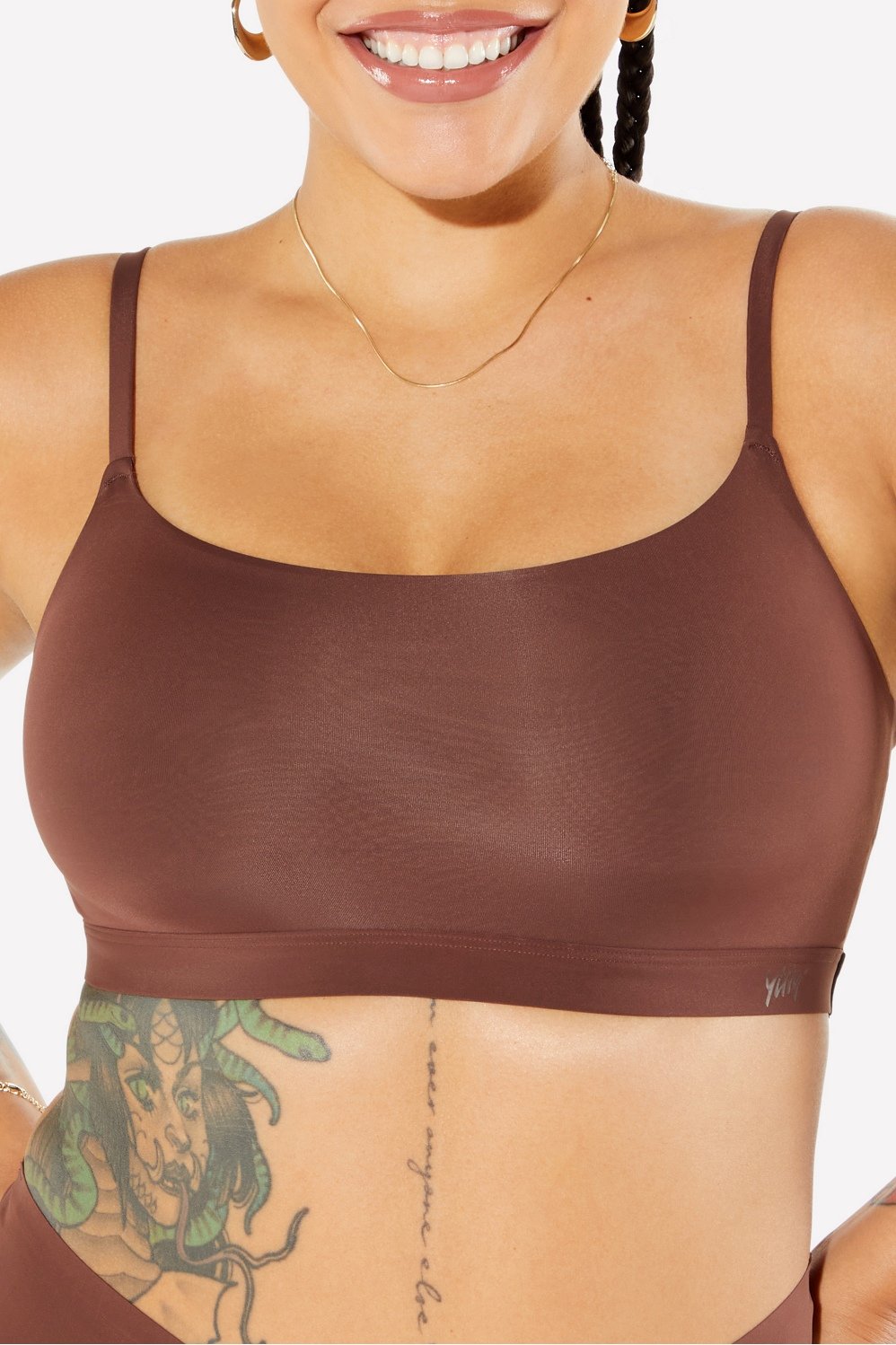 Smoothed Reality Square Neck Bralette - Fabletics