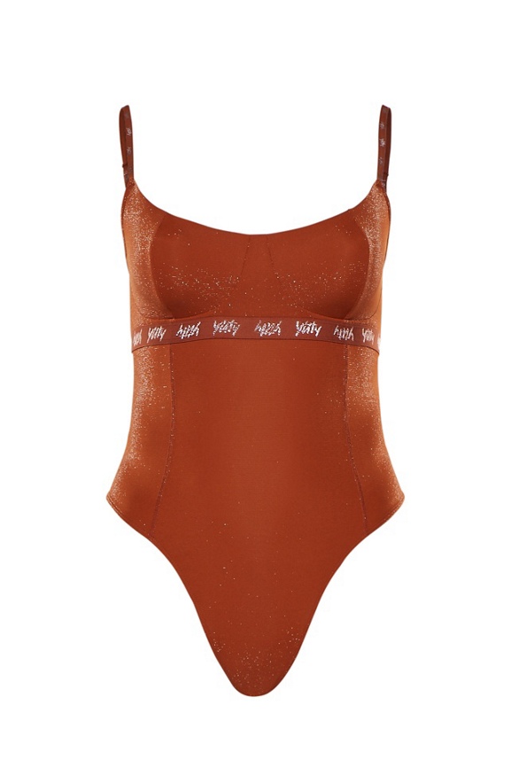 brown thong bodysuit