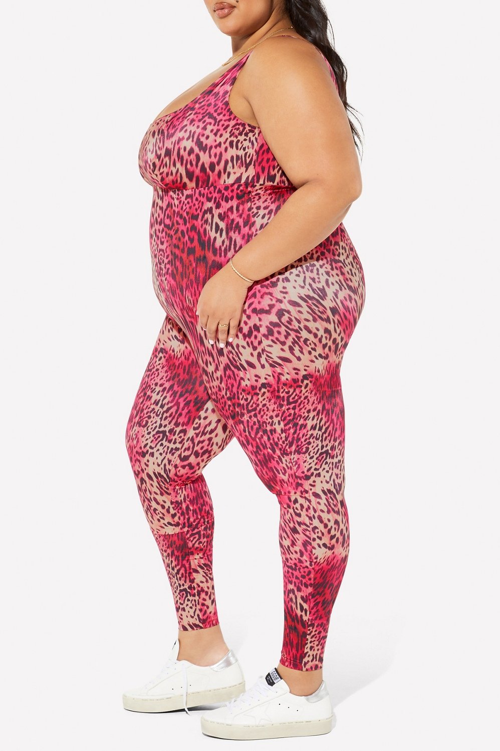 Yitty Fabletics Headliner Shaping High Waist Legging Pink Leopard Kitty,  XXL NWT