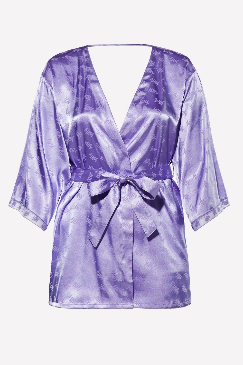 Purple silk robe best sale