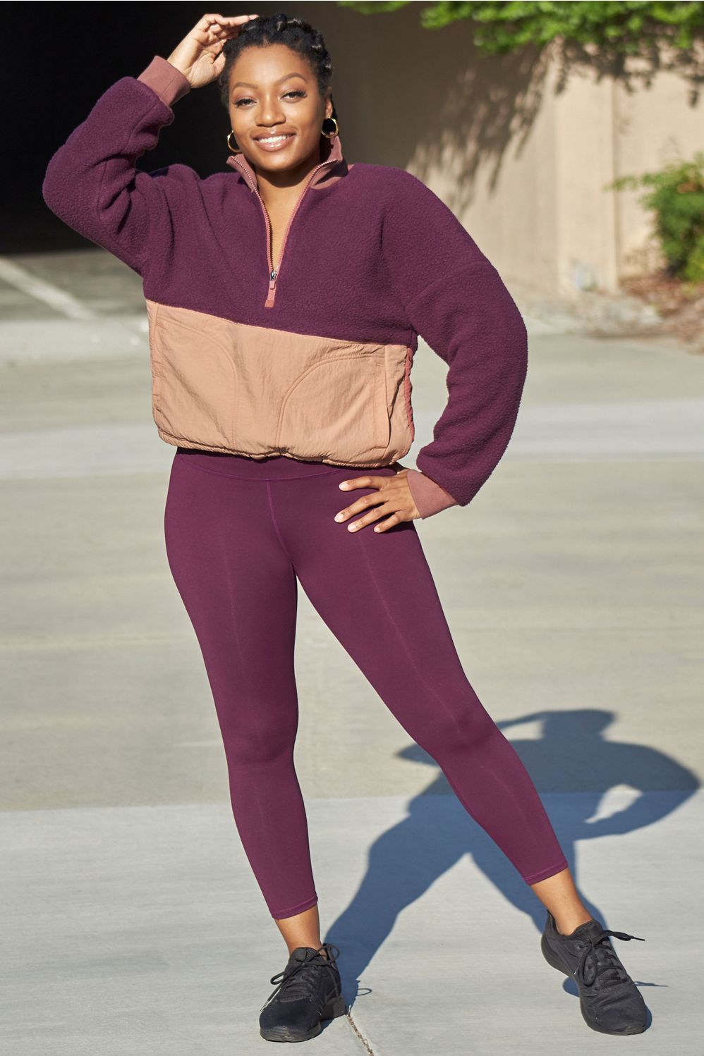 FNCTL Pocket Leggings Burgundy by Powercut Clothing