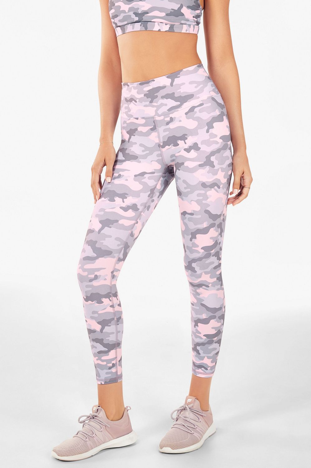 fabletics pink camo leggings