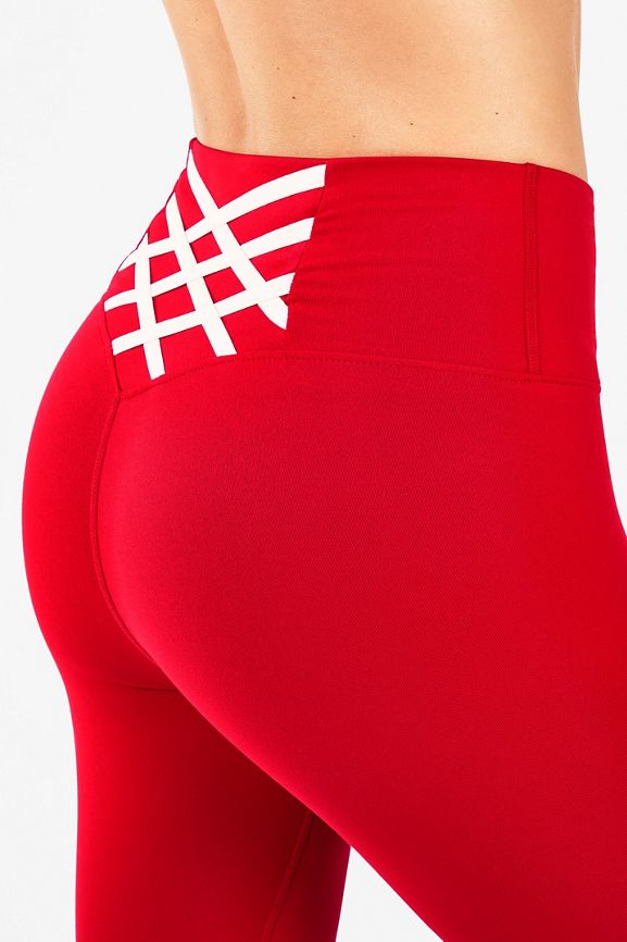 Fabletics Women's Boost PowerHold® High Waist 7/8 Leggings, Mineral  Grey/Strawberry Red : : Fashion
