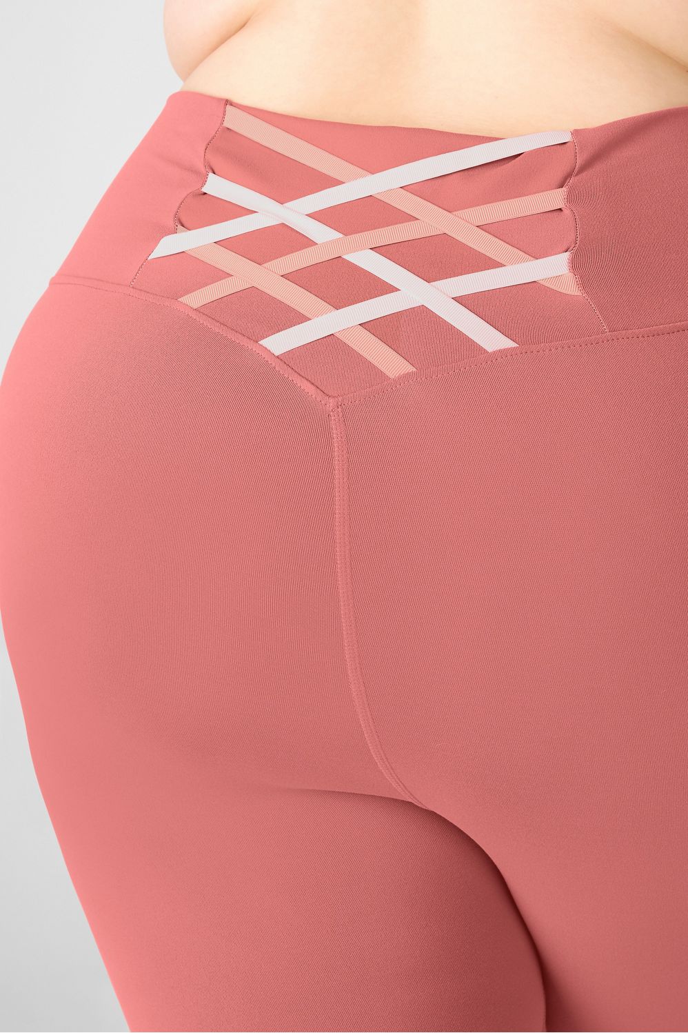 Fabletics Boost PowerHold Hot Pink Criss Cross Back High-Waisted 7/8 Legging  XS - $30 - From Erin