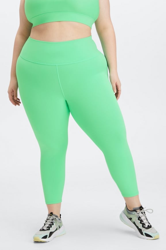 Green Sparkle Galaxy Print Women's Capri Leggings – GearFrost