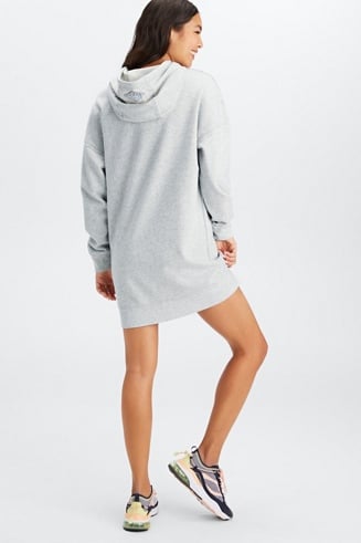 Flocked Monogram Sweatshirt Dress