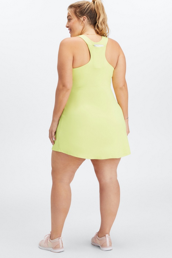 Fabletics - NWT On-The-Go Built-In Bra Dress, Ivory Cream sz XL