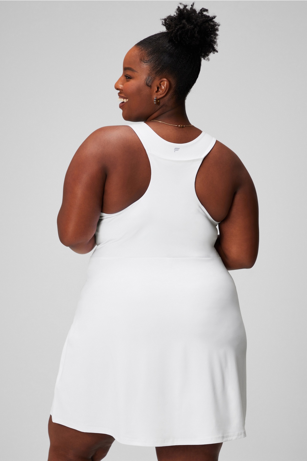 Plus size clearance white tank dress