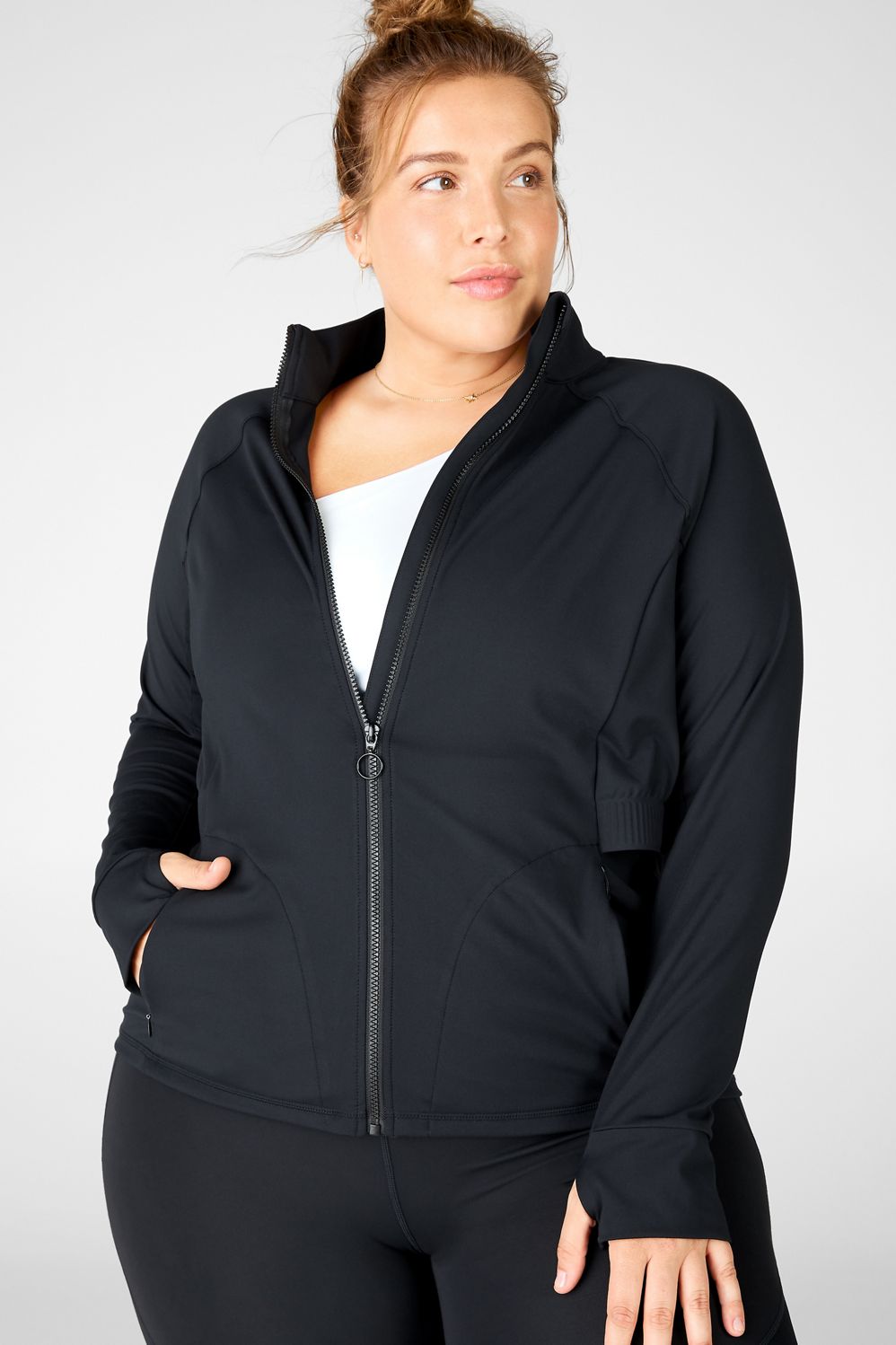 Fabletics PowerHold Performance Jacket Womens plus Size 4X