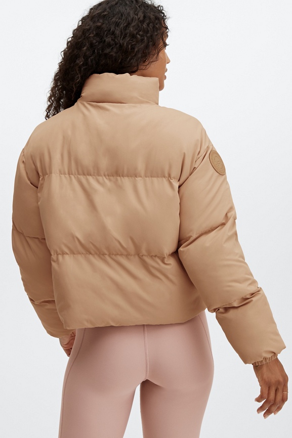 Cute cropped puffer jackets deals