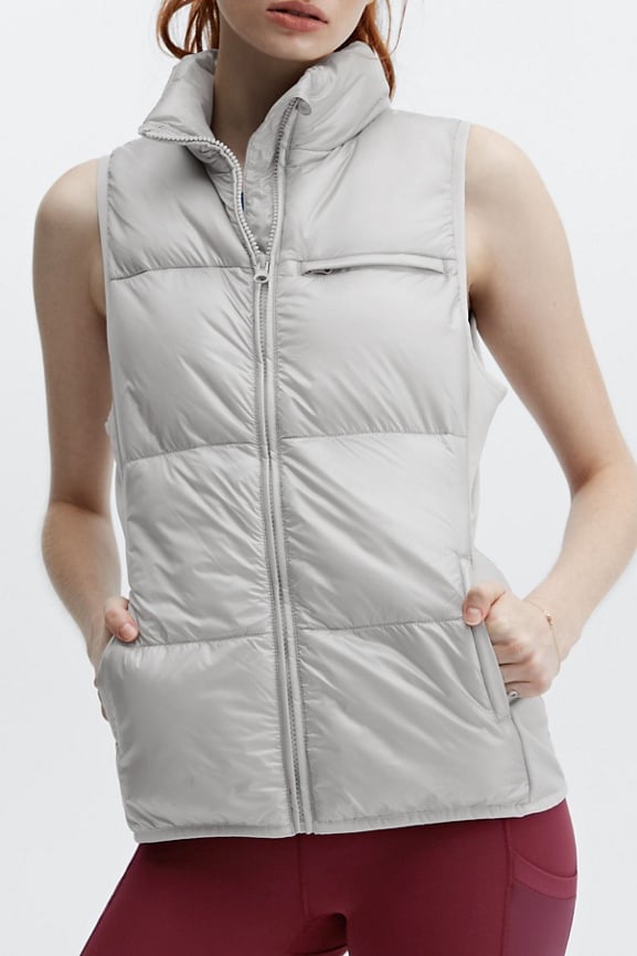 womens packable puffer vest