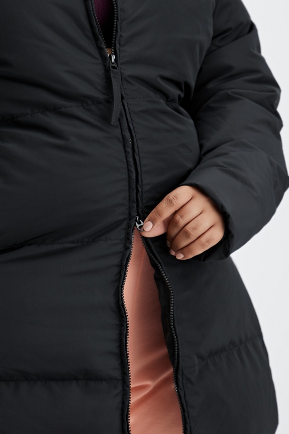 jaeger black puffer coat