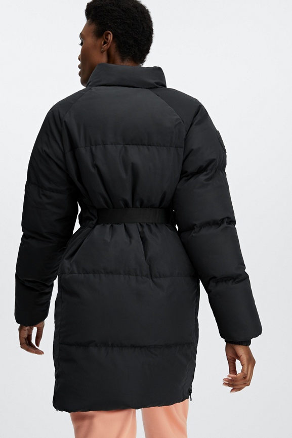 Fabletics Puffin Puffer Jacket Lightweight Coat Longer Length