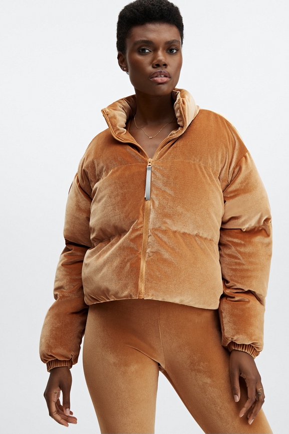 Velour puffer sale jacket