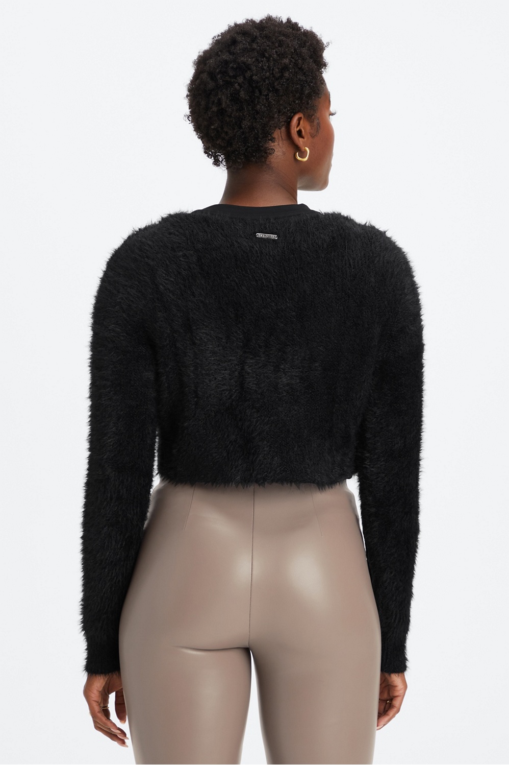 Fur on sale cropped jumper