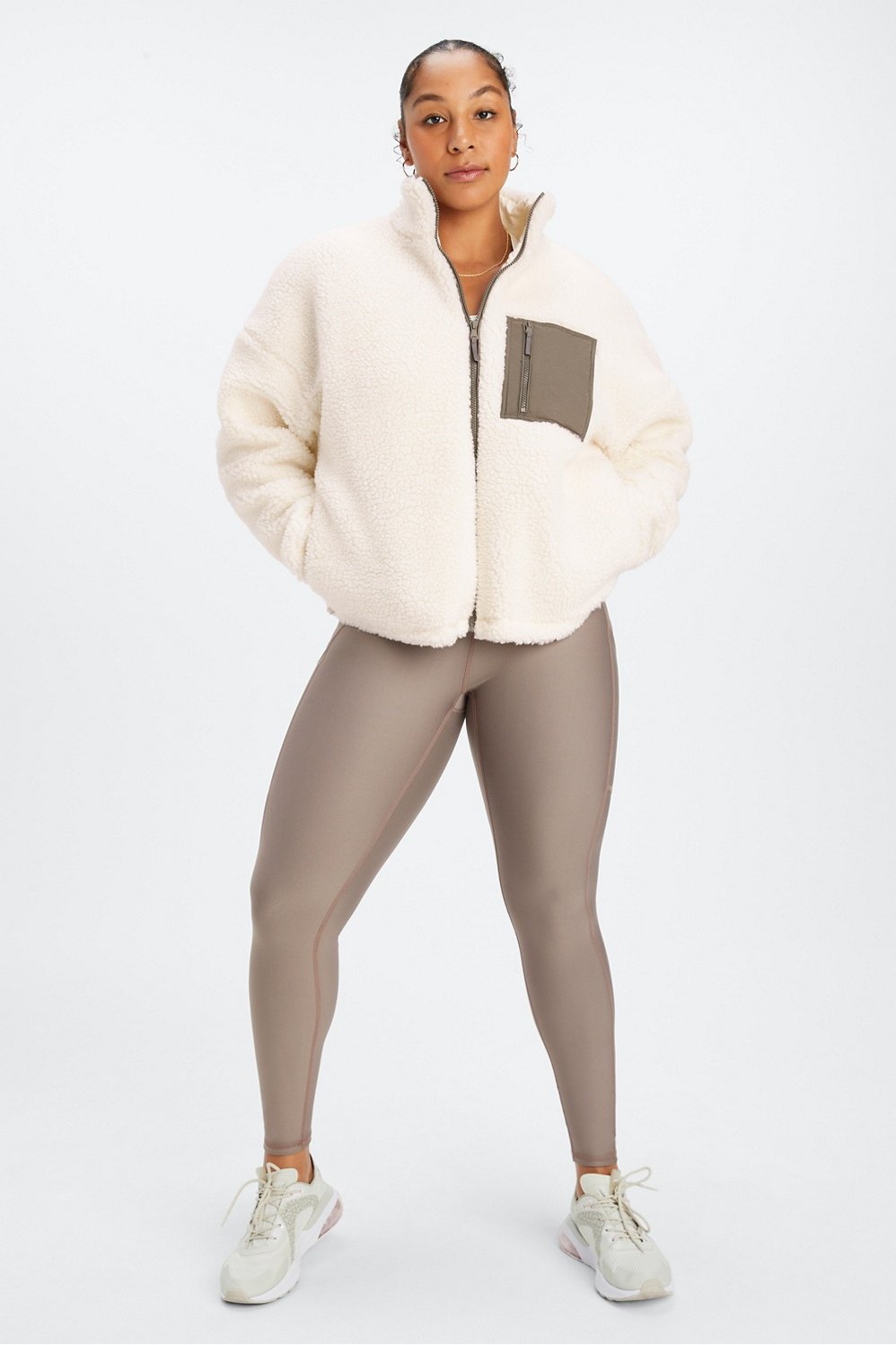 Fabletics teddy jacket sale