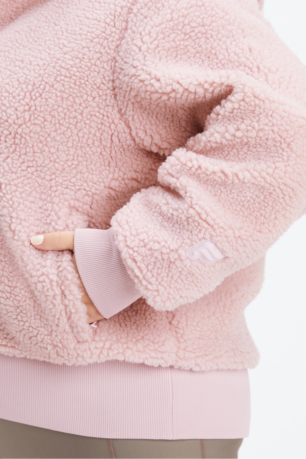 Pink teddy bomber on sale jacket