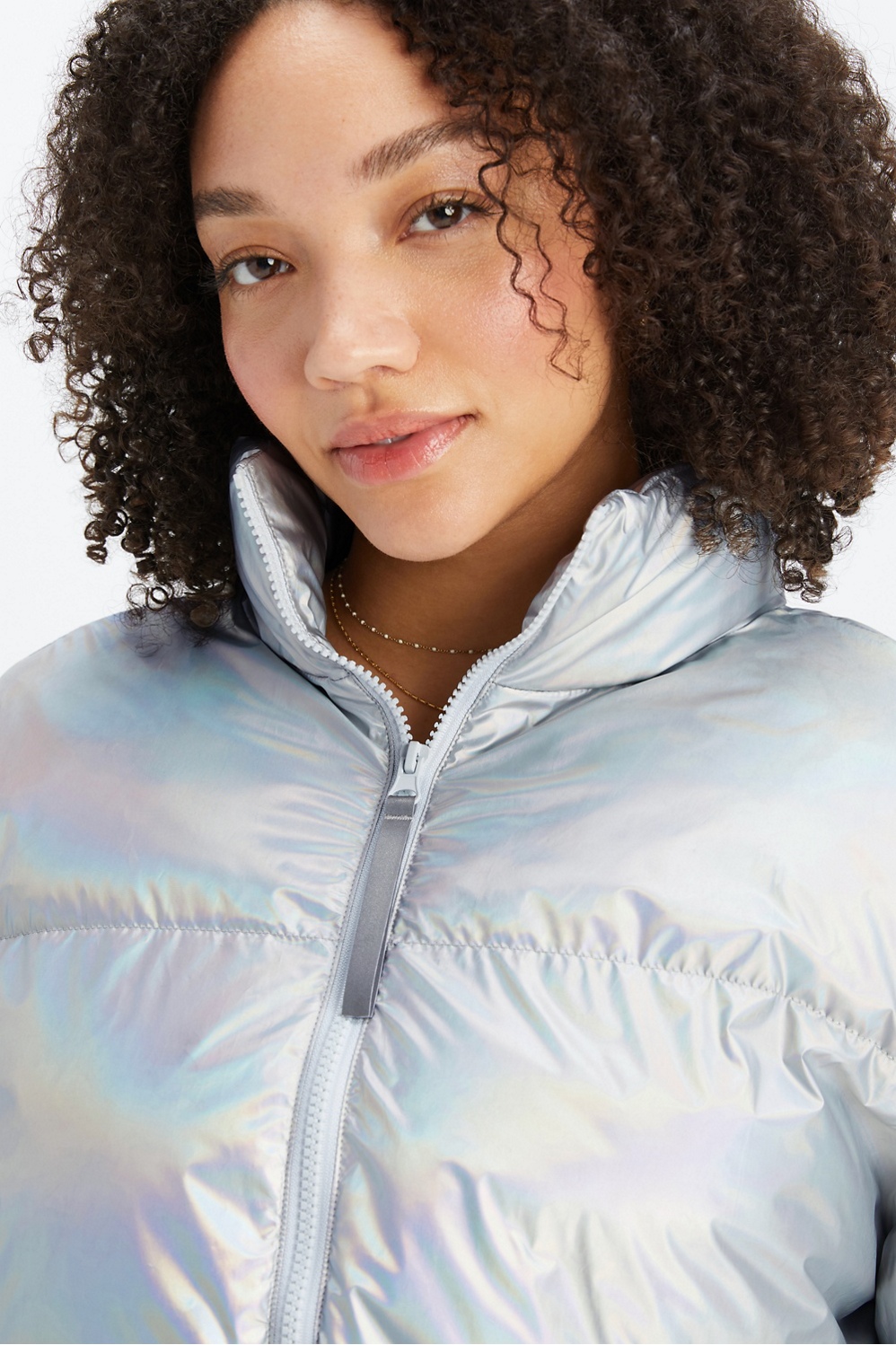 Wander Holographic Cropped Puffer