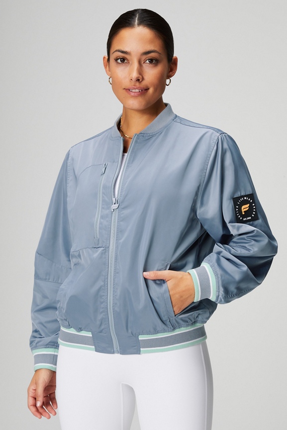 Satin Bomber Jacket - Fabletics Canada