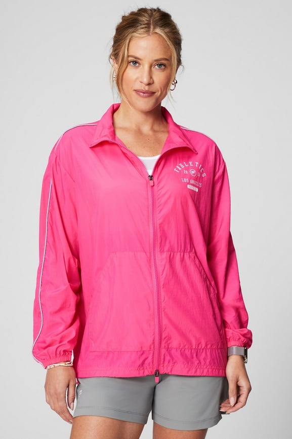 Victoria secret outlet pink windbreaker jacket