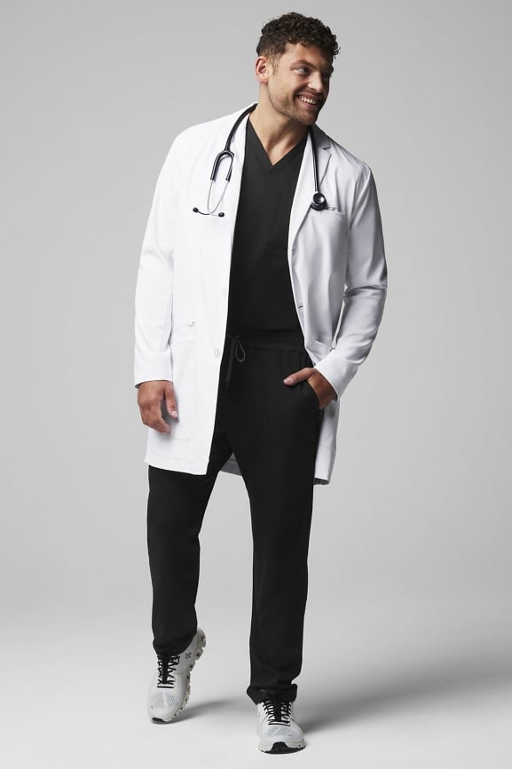 Breathable hot sale lab coat