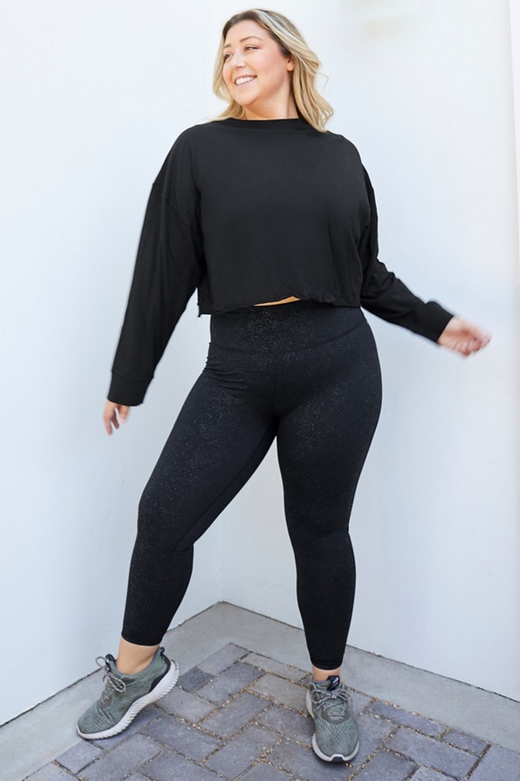 Solid, Black Fabletics High-Waisted Powerhold - Depop