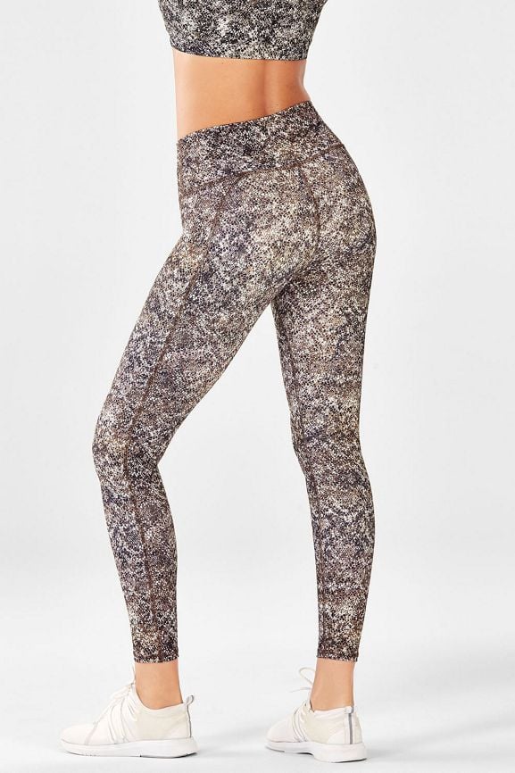 PowerHold® High Waisted 7/8 Legging in Serpentine Print | Fabletics