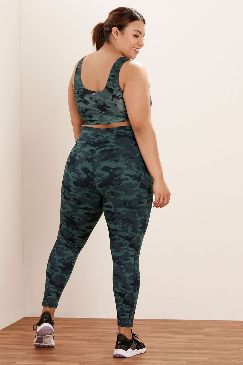 Fabletics, Pants & Jumpsuits, Fabletics Onthego Powerhold Cropped Camo  Legging