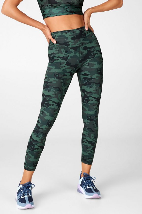 Wild Fable Leggings SIDE POCKETS Womens Workout Camo Green High Waisted,  LARGE