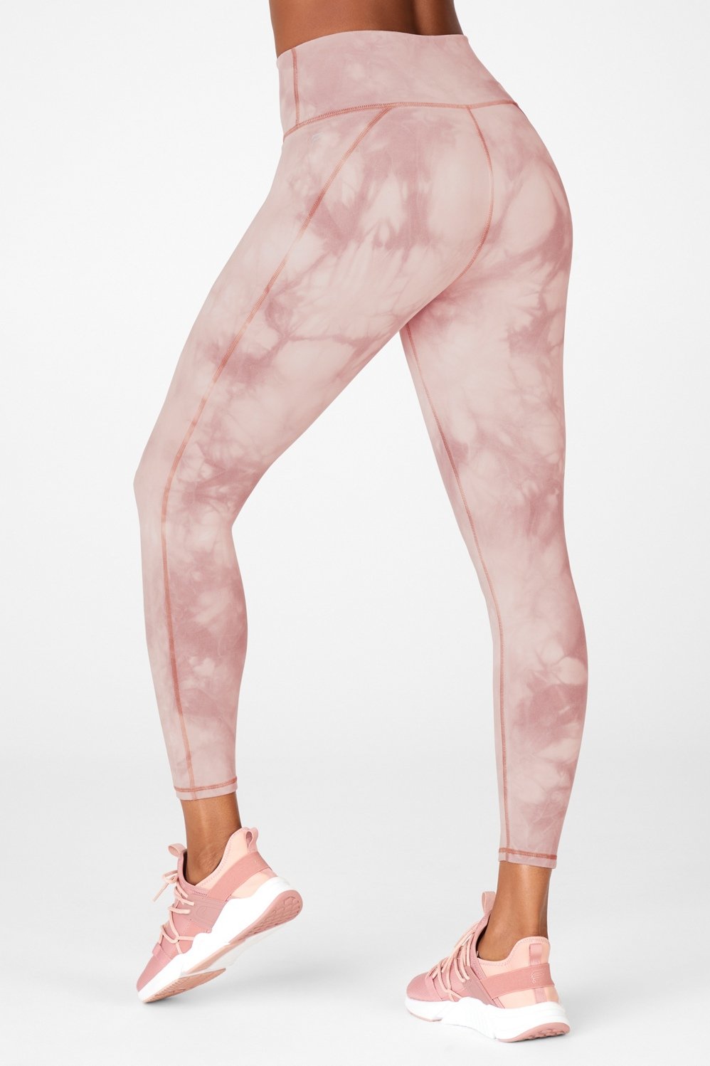 Tie Dye Honeycomb Leggings up to 3XL (Pink/Green) – Stylish Diva