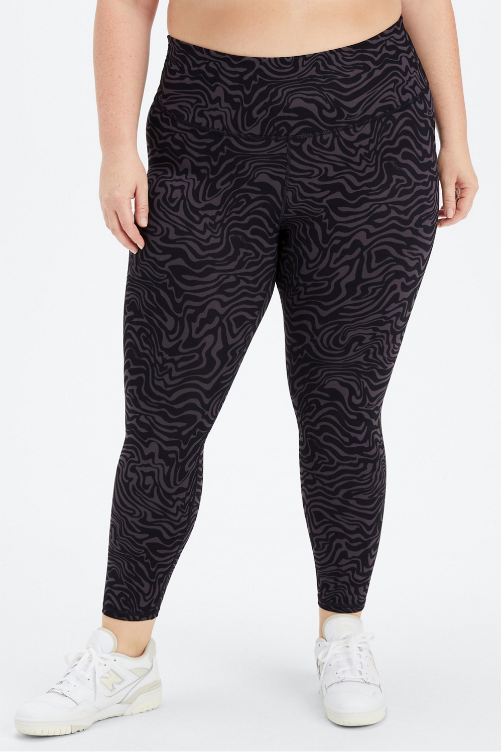 Fabletics Define Powerhold High-Waisted 7/8 Leggings in Pewter Marbled  Zebra XS - $28 - From Amber