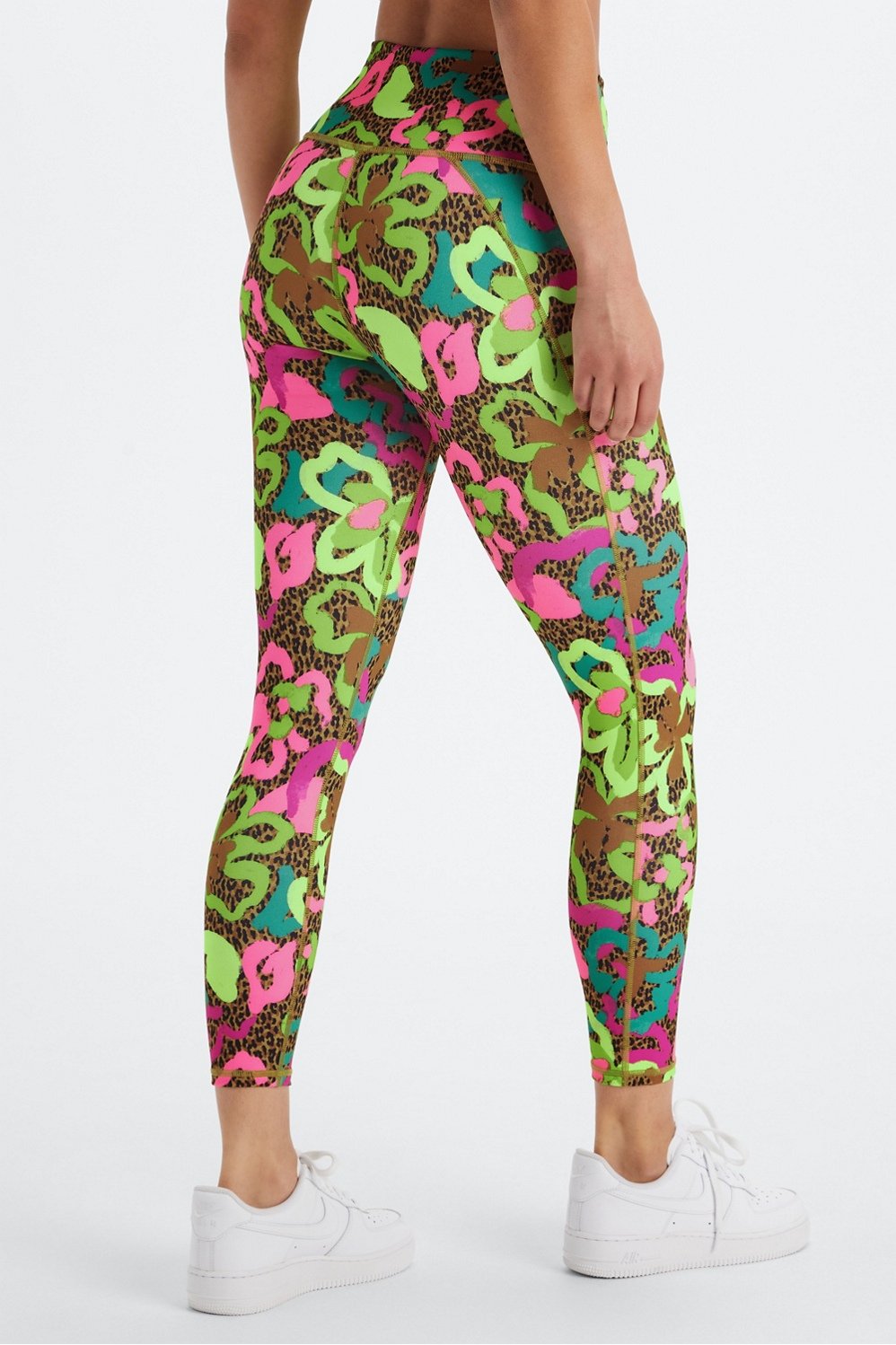 Emerald Floral Pattern Leggings – CandyCactus