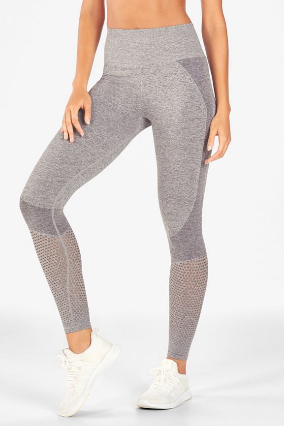 High Waisted Seamless Mesh Legging