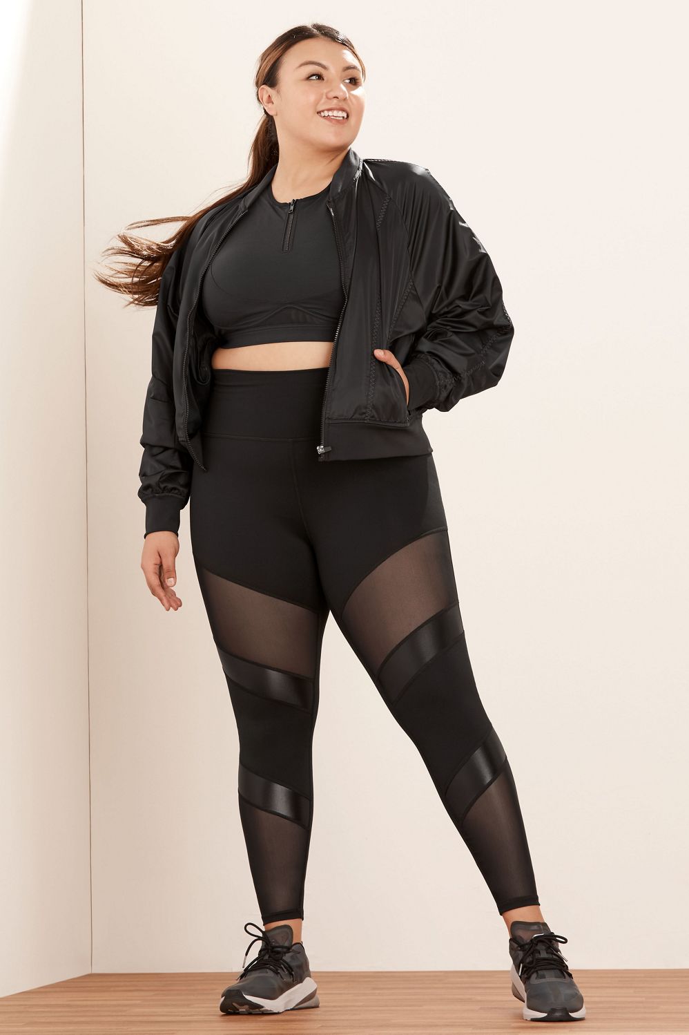 Fabletics Black Demi Lovato Confident Workout Leggings Size S 