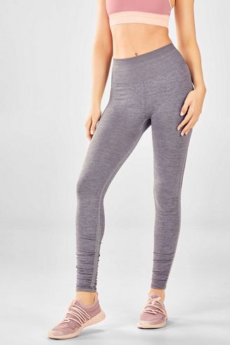 High-Waisted Seamless Ruched Leggings 