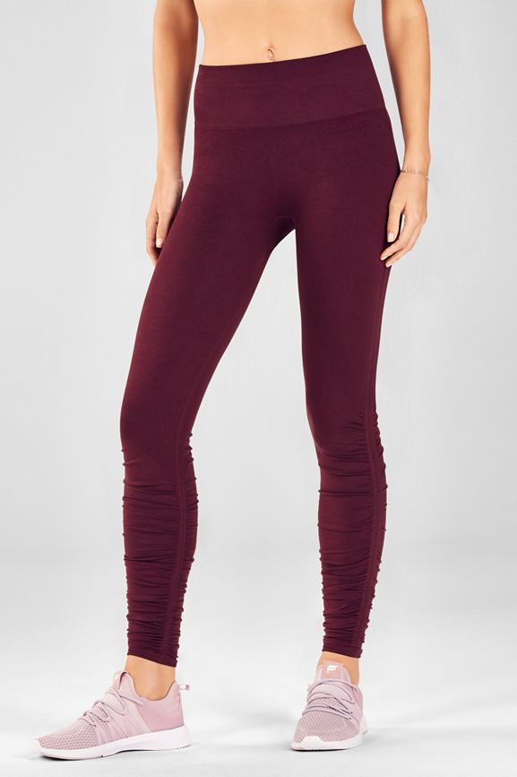 High-Waisted Seamless Ruched Legging