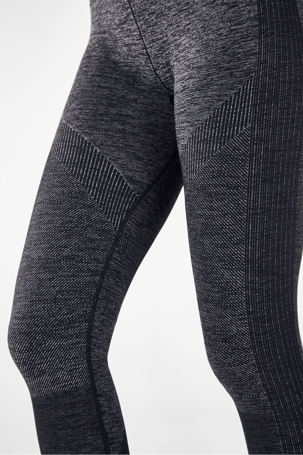 AZTEC Seamless Legging High Waist - Medium Grey Melange / Black