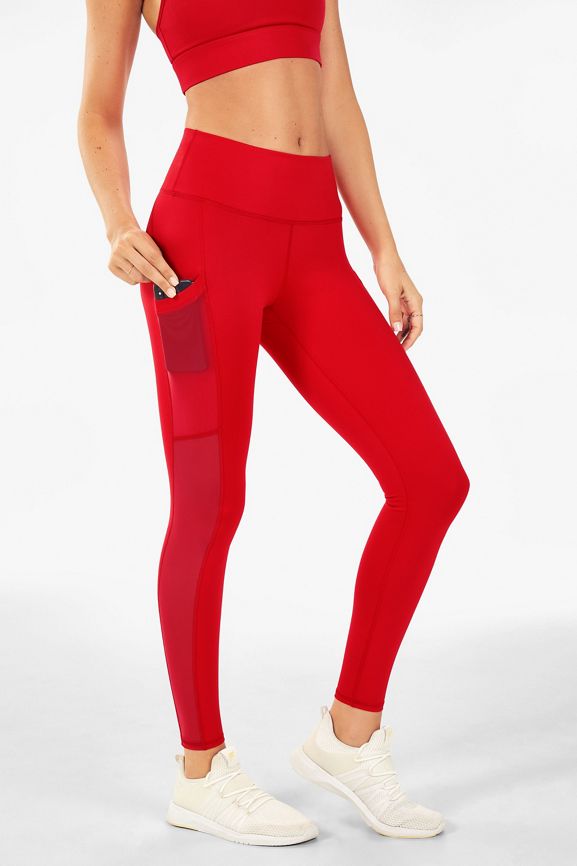 Fabletics On-The-Go PowerHold® High-Waisted Legging in Cactus