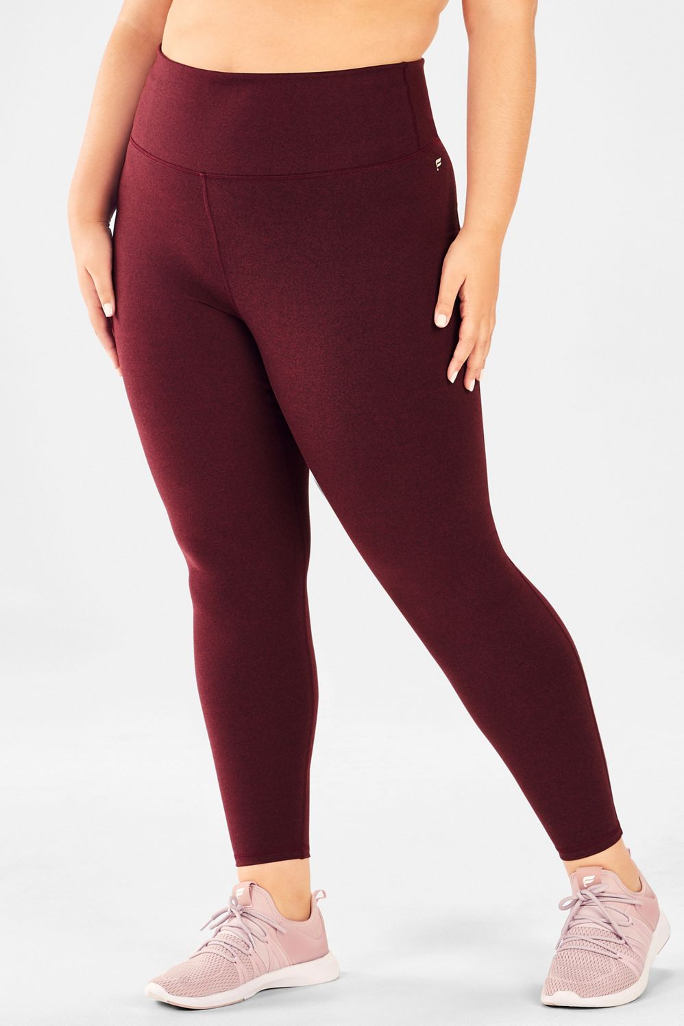 fabletics maroon leggings