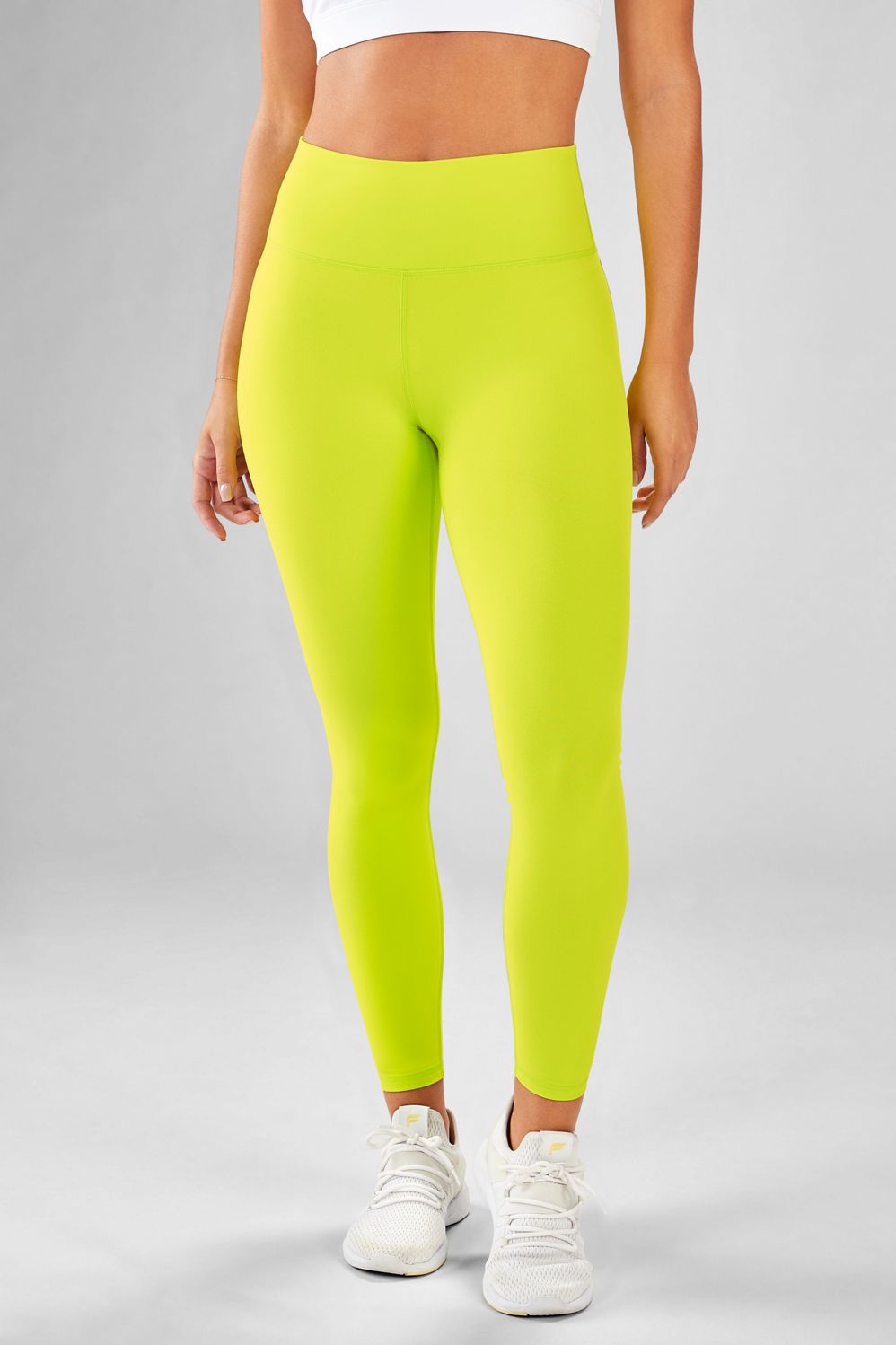 Fabletics High-Waisted PowerHold Leggings Green - $20 (71% Off Retail) -  From Brooke