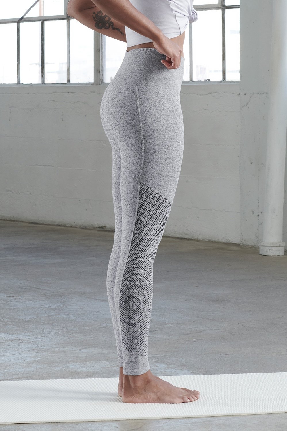 High Waisted Ultra Slinky Leggings Grey – Missattire LTD
