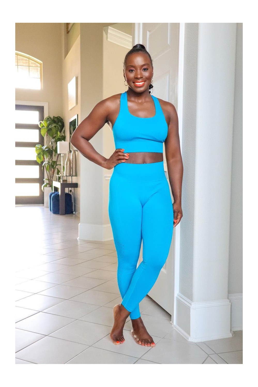 Fabletics Sync High-Waisted Perforated 7/8 leggings - $40 New With Tags -  From Krista