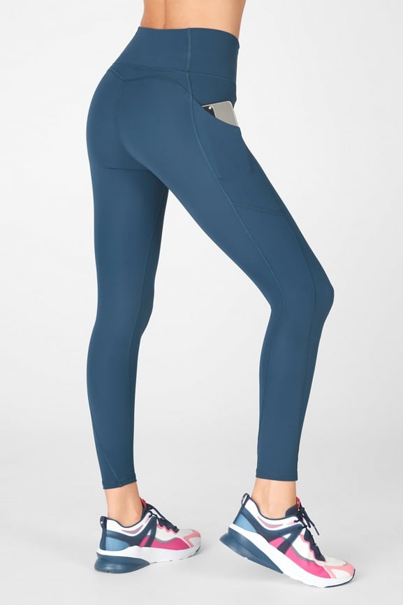 Fabletics Oasis PureLuxe High Waisted 7/8 Legging Blue S $84.95