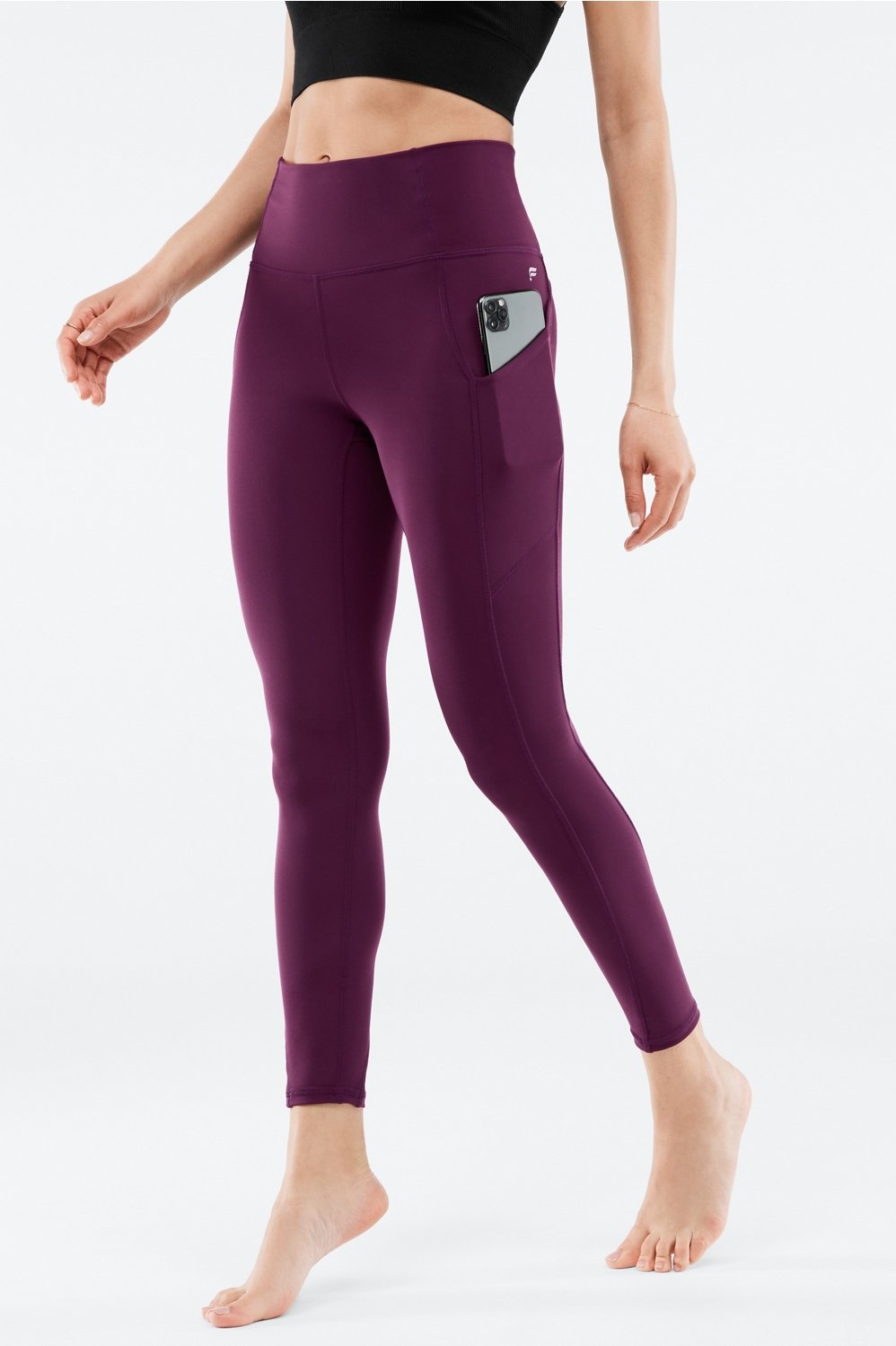 Fabletics Women's Oasis PureLuxe High-Waisted 7/8 Legging, Light  Compression, Buttery Soft, XXL, Blue : Buy Online at Best Price in KSA -  Souq is now : Fashion