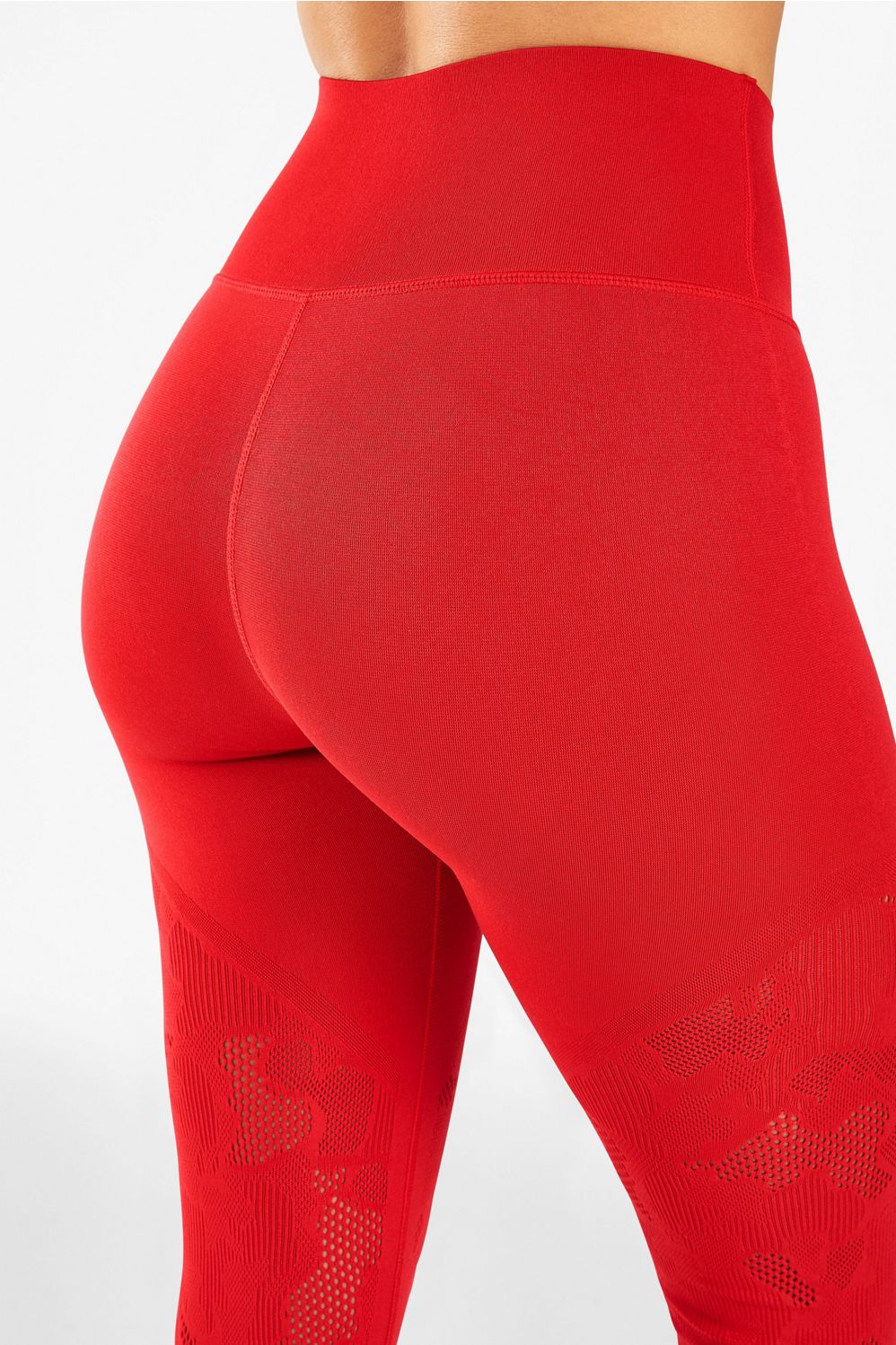Salmon pink knee-slit leggings. Size small. #pink - Depop