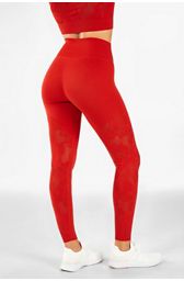 GymFreak Womens Camo Leggings - Red